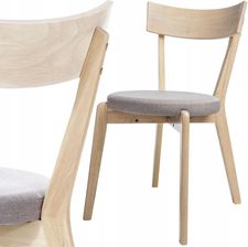 Zdjęcie Signal Krzesło Drewniane Nelson Dąb Miodowy Szare Siedzisko - Warszawa