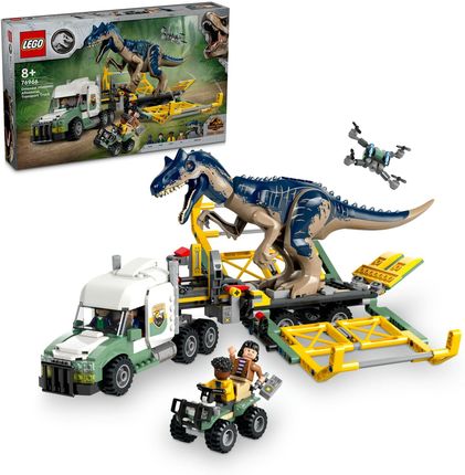 LEGO Jurassic World 76966 Dinomisje: ciężarówka do transportu allozaura