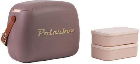 Polarbox Urban Retro Cooler Bag 6L Mauve Gold