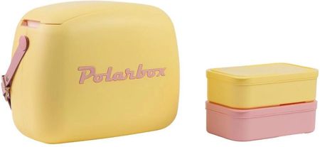 Polarbox Summer Retro Cooler Bag 6L Pop Amarillo Rosa