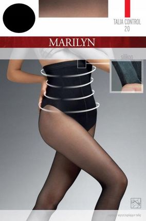 Rajstopy Wyszczuplające Modelujące Marilyn Talia Control 20 Den Czarne 4-L