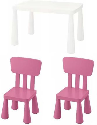 Ikea Stolik Dla Dziecka Mammut 2 Krzesła Mammut