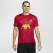 Męska przedmeczowa koszulka piłkarska z krótkim rękawem Nike Dri-FIT Liverpool F.C. Academy Pro - Czerwony
