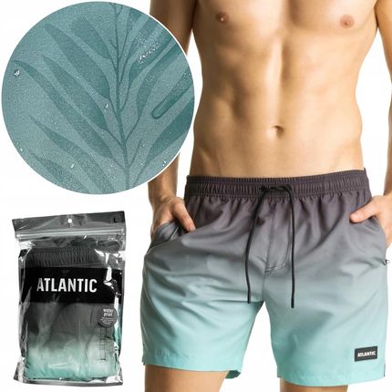 Atlantic KMB-217 kąpielówki męskie szorty plażowe z ukrytym nadrukiem M