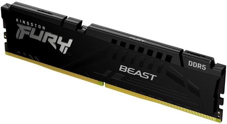 Pamięć RAM Kingston Fury Beast Black XMP 32GB 1x32GB 6400MHz DDR5 CL32 DIMM (KF564C32BB32)