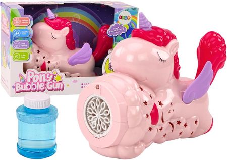 Lean Toys Maszyna Do Baniek Mydlanych Jednorożec Światła Dźwięki Różowy