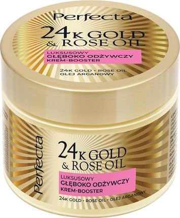 Perfecta 24K Gold & Rose Oil Luksusowy Głęboko Odżywczy Krem-Booster Do Ciała 300G