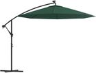 Parasol ogrodowy z lampami LED 300 cm - ochrona przed słońcem i romantyczne oświetlenie nocą