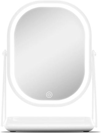 Gillian Jones Mirror With LED Light and Tray - White