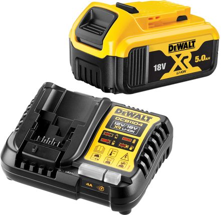 DEWALT DCB1104P1 Akumulator 18V XR Li-Ion 5,0Ah DCB184 + ładowarka - Autoryzowany Dystrybutor