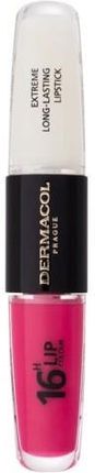 Dermacol 16H Lip Colour Extreme Long-Lasting Lipstick Długotrwała Pomadka I Błyszczyk Do Ust 2W1 8ml Odcień 38