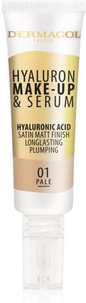 Dermacol Hyaluron Make-Up & Serum Pielęgnujący Podkład W Płynie 25g Odcień 01 Pale