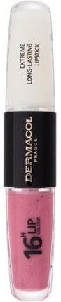 Dermacol 16H Lip Colour Extreme Long-Lasting Lipstick Długotrwała Pomadka I Błyszczyk Do Ust 2W1 8ml Odcień 39