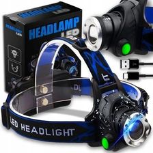 Falcon Latarka Czołowa Led Zoom Xml T6 Cree Lampka Mega Niezawodna