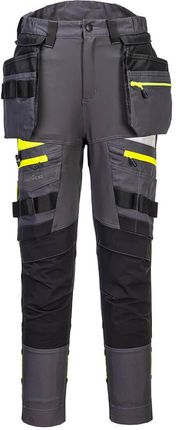 Portwest Damskie Spodnie Robocze Dx4 Z Kaburami (Metal Grey, 32)