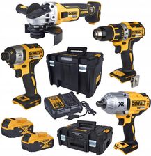 Zdjęcie Dewalt Combo Zestaw 4 Narzędzi + Ładowarka 2X5Ah 18V Dset04P2T2101 - Pyskowice