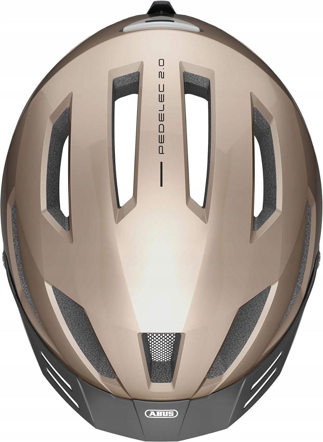 期間限定特別価格 Pedelec Abus Miejski Rowerowy Kask 2.0 Gold Champagne トランプ