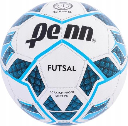 Piłka Nożna Penn Futsal Rozmiar 4 Biało-Niebieski