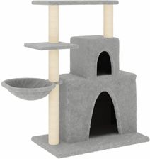 Zakito Drapak Dla Kota 2 Domki Koszyk Platformy 61X35X83 Jasnoszary Z171766