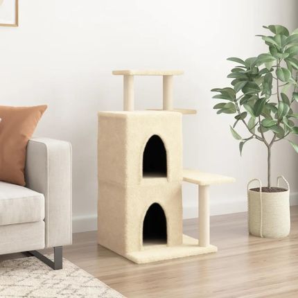 Zakito Drapak Dla Kota Wielopoziomowy Mebel Kremowy 61,5X60,5X97Cm Z172112 - zdjęcie 2