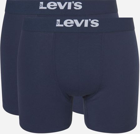 Levi'S Zestaw majtek szorty męski 2 szt Solid Basic Boxer Brief Organic Co 2P 7012228420060 L Granatowy 