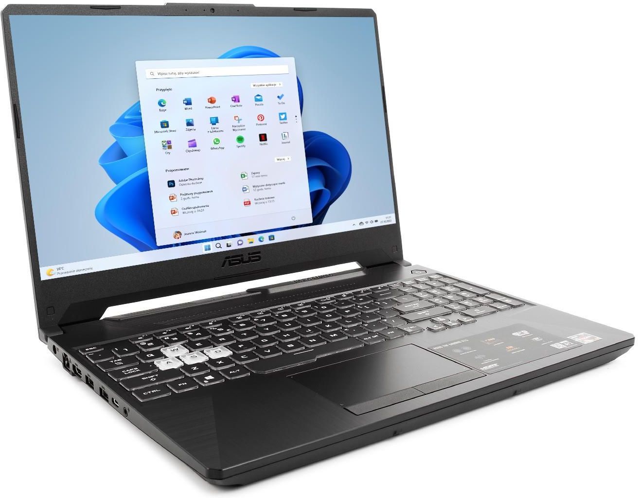 Laptop Asus TUF Gaming A15 FA506NC-HN001W 15,6/Ryzen5/16GB/512GB + 1TB ...