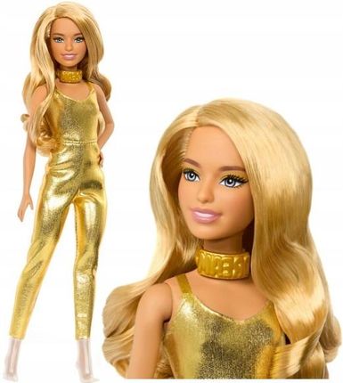 Barbie Fashionistas Nr 222 Złoty kombinezon HRH19