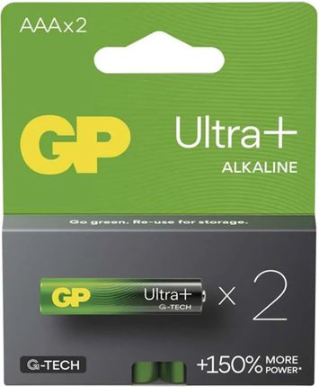 Gp Bateria alkaliczna, AAA, 1.5V, GP, blistr, 2-pack, Ultra Plus