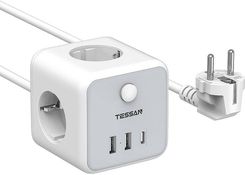 Zdjęcie Tessan Listwa zasilająca TS-301-C-GR (TS301CGR) - Chociwel