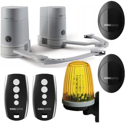 Kinggates Mini Modus Zestaw + Lampa + Napęd Automat Do Bram Skrzydłowych