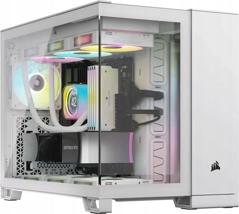 Corsair Case Icue 2500X Rgb Midi Tg Biała