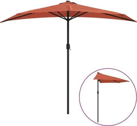 Zakito Europe Parasol Balkonowy 270X144X222cm Terakota Ze312499