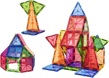 Woopie Magnetyczne Klocki Konstrukcyjne Montessori 3D - zdjęcie 2