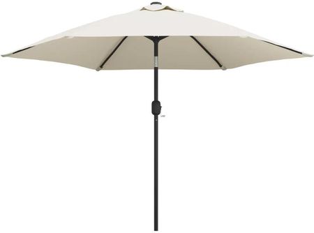 Zakito Europe Parasol Ogrodowy Led Uv 3M Biały Piaskowy Ze42204