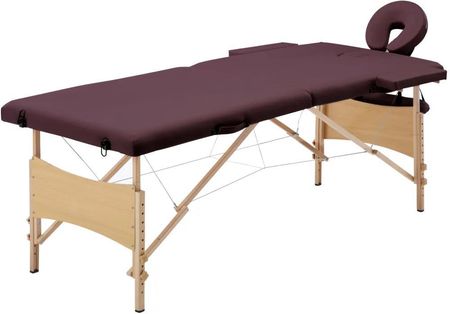 Zakito Europe Stół Do Masażu 2-Strefowy, Składany - Winny Fiolet