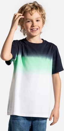 T-shirt z krótkim rękawem wielokolorowy z efektem farbowania tie dye