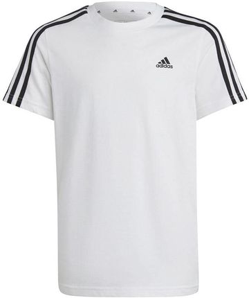 Koszulka biała na wf adidas Essentials 3-Stripes Cotton Tee IC0605