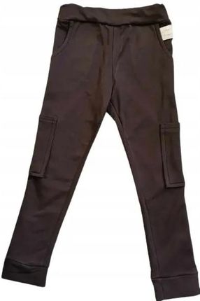 Spodnie czekoladowe z kieszonkami rozmiar 158