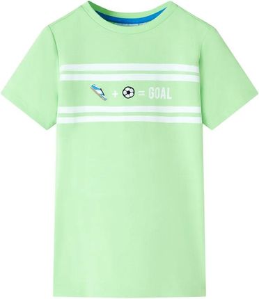 Koszulka dziecięca GOAL neon zielona 128 (7-8 lat)