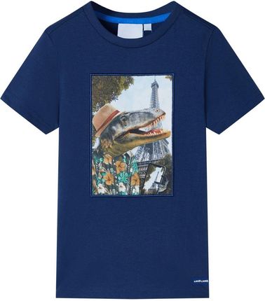 Dinozaur Podróżnik T-shirt 104 cm ciemnoniebieski