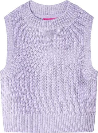 Swetrowa kamizelka dziecięca jasny liliowy 104 (3-4 lata)
