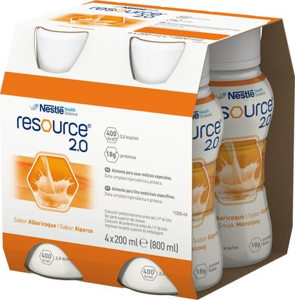 Nestle Resource 2.0 Morelowy 4x200ml