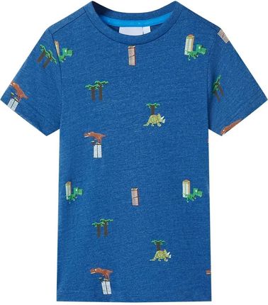 Dziecięca koszulka Dinozaury 104 ciemnoniebieski
