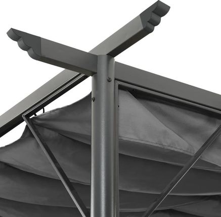 Zakito Home Pergola 3X3X2,25m Antracyt Poliester Stal Zh312226 - zdjęcie 2