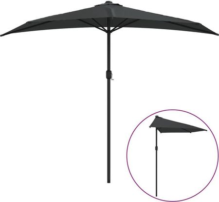 Zakito Home Parasol Balkonowy Uv 270X144X222cm Antracyt Zh44589