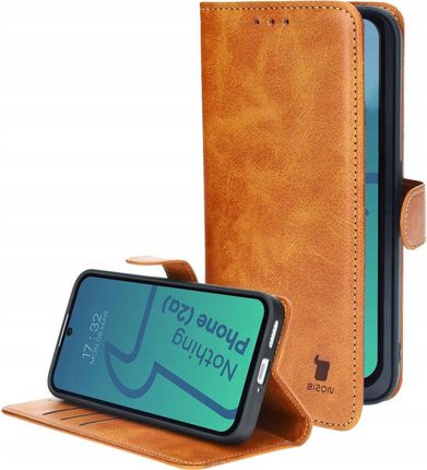 Bizon Etui Case Pocket Do Nothing Phone Brązowe