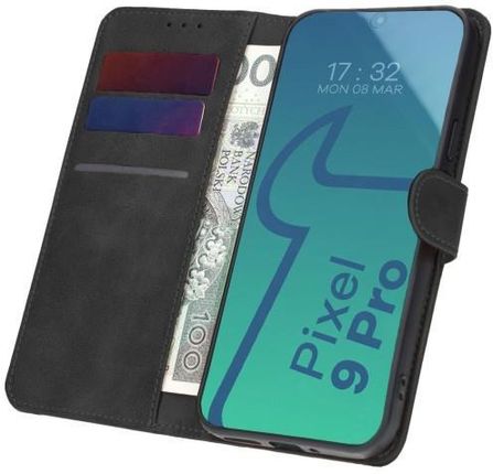 Etui Bizon Case Pocket do Google Pixel 9 Pro, czarne