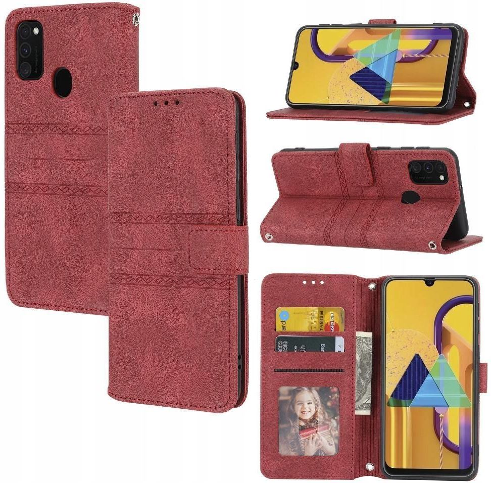 Flip Etui Dla Samsung Galaxy M M S Kickstand Odporna Na Wstrz Sy Sk Ra Etui Na Telefon