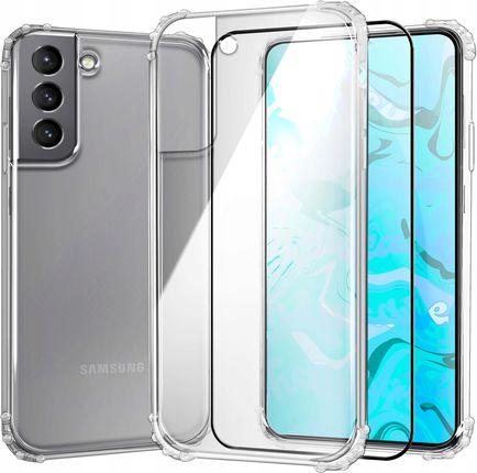 Hello Case Etui Pancerne Do Samsung Galaxy S21 Fe 5G Silikon Gumowe Slim Szkło
