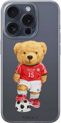 Babaco Etui Do Google Pixel 7A Teddy Soccer 001 Nadruk Częściowy Przeźroczy